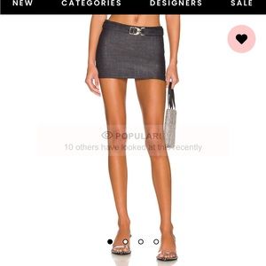 Wrap Mini Skirt in Dark Denim
EB Denim size medium